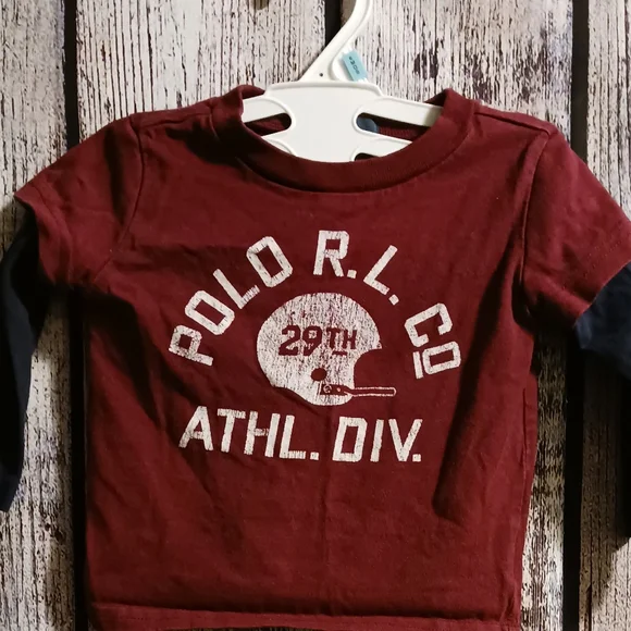 Baby Boy Ralph Lauren Long Sleeve Tee 9M - Picture 2 of 5